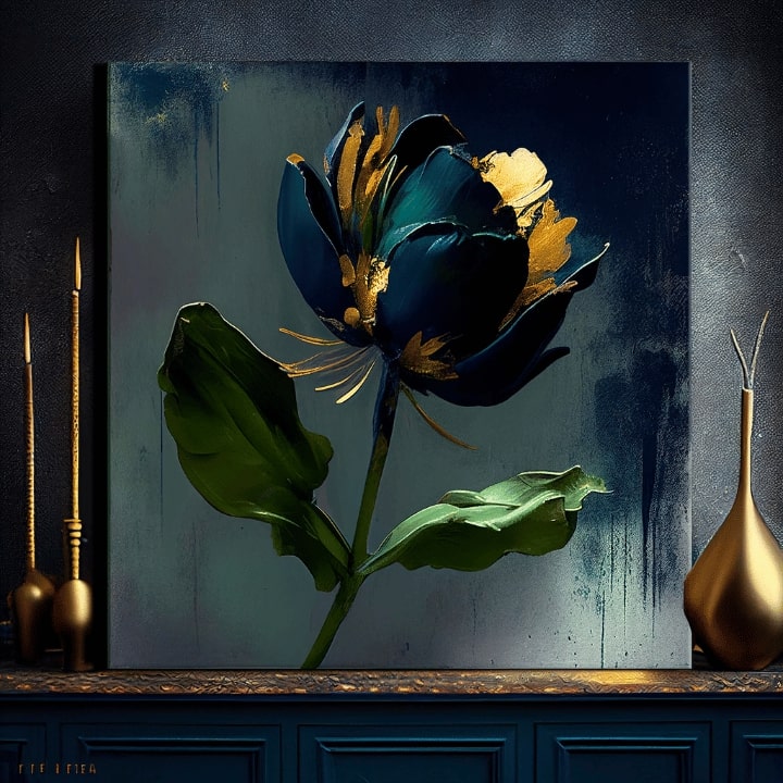 Dipinti moderni su tela - Garden's Vibrant Heartbeat