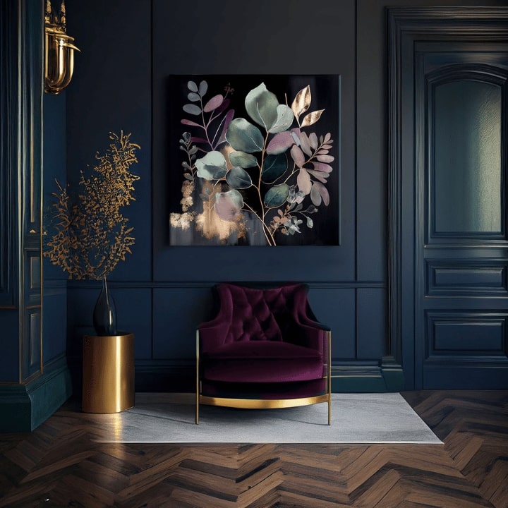 Dipinti moderni su tela - JUNGLE'S EMERALD SYMPHONY 80x80 cm