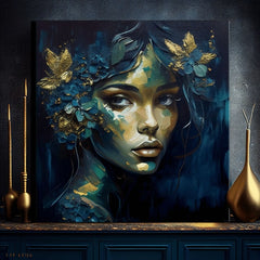Dipinti moderni su tela - Feminine Grace in Motion