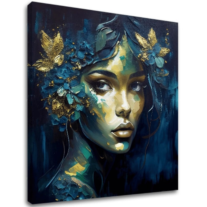 Dipinti moderni su tela - Feminine Grace in Motion
