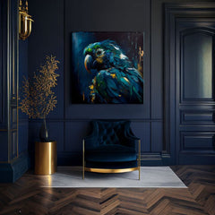 Quadro decorativo su tela - PREMIUM ART - RAINBOW FEATHERS IN FLIGHT Sconto 30% 80X80 cm