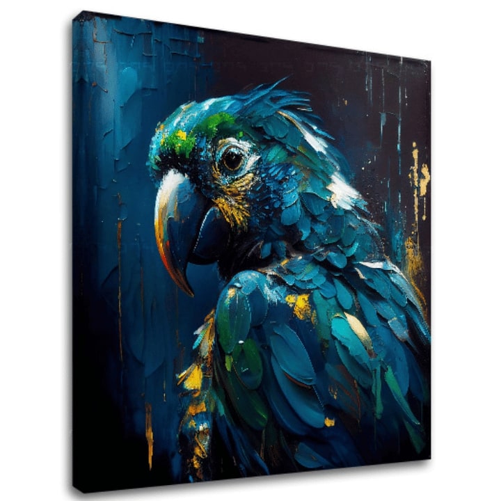 Quadro decorativo su tela - PREMIUM ART - RAINBOW FEATHERS IN FLIGHT Sconto 30% 80X80 cm
