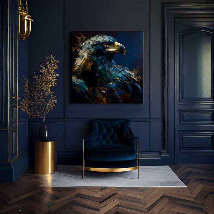 Pittura decorativa su tela - PREMIUM ART - Wilderness's Fearless Hunter