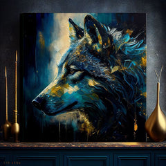 Pittura decorativa su tela - PREMIUM ART - Wilderness in Wolf Eyes