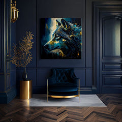 Pittura decorativa su tela - PREMIUM ART - Wilderness in Wolf Eyes