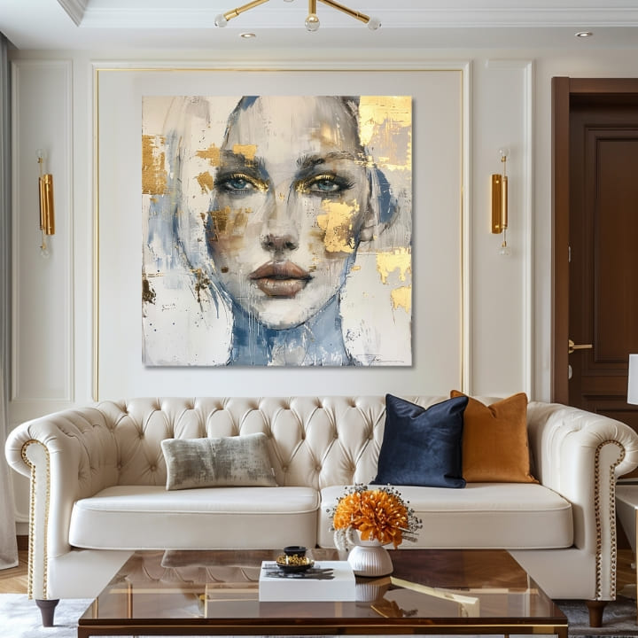 Immagine elegante di una donna Sguardo penetrante