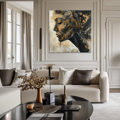 Immagine elegante di una donna che medita