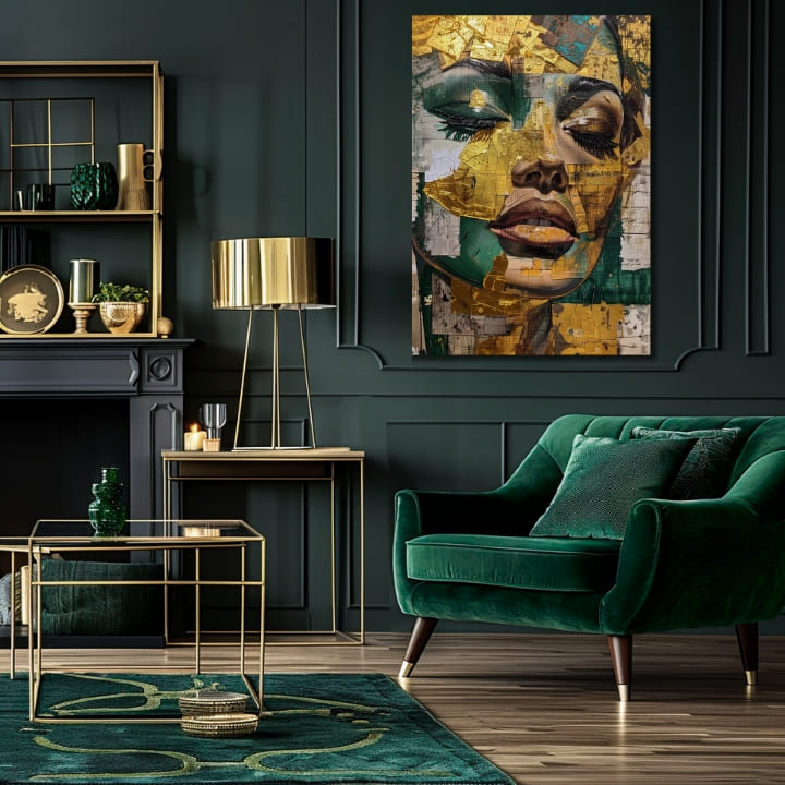 Immagine elegante di una donna Smeraldo sogno