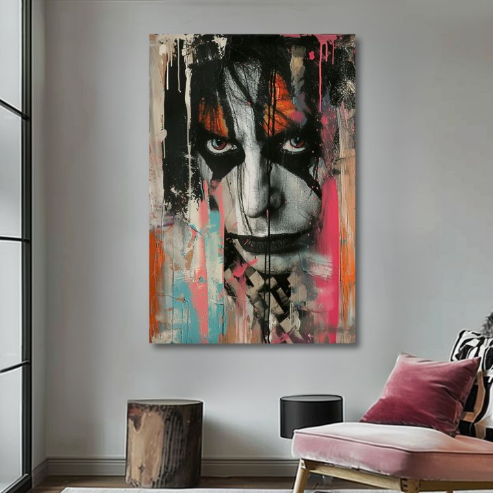 Immagine KISS - Caos sul palcoscenico | 100% originale dipinto ad acrilico