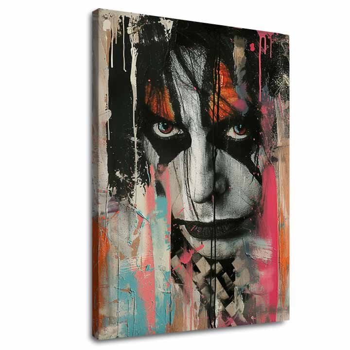 Immagine KISS - Caos sul palcoscenico | 100% originale dipinto ad acrilico