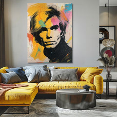 Dipinto di Andy Warhol - I colori della rivoluzione pop | Dipinto acrilico originale al 100%