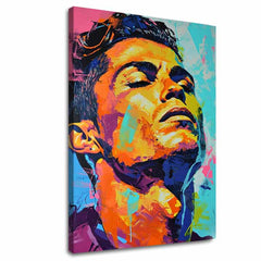 Dipinto di Cristiano Ronaldo - L'energia di un vincitore | Dipinto acrilico originale al 100%