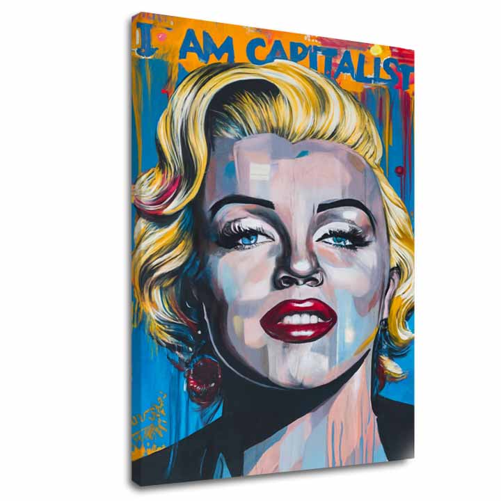 Immagine MARILYN MONROE - Fascino capitalista | 100% originale dipinto ad acrilico