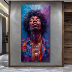 Immagine JIMI HENDRIX - Esplosione di armonia | 100% originale dipinto ad acrilico
