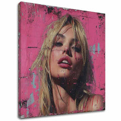 Dipinto Bellezza Bionda - Barbie Rosa | Dipinto acrilico originale al 100%