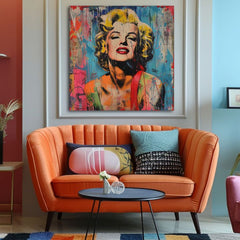 Marilyn Monroe - Ribelle a colori | Dipinto acrilico originale al 100%