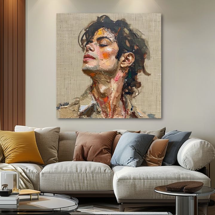 Immagine MICHAEL JACKSON - Melodia della passione | 100% originale dipinto ad acrilico