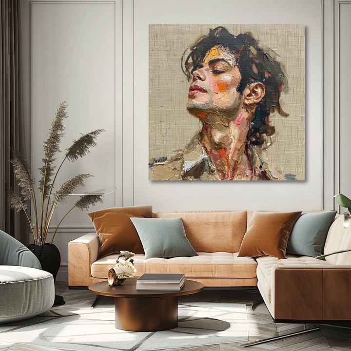 Immagine MICHAEL JACKSON - Melodia della passione | 100% originale dipinto ad acrilico