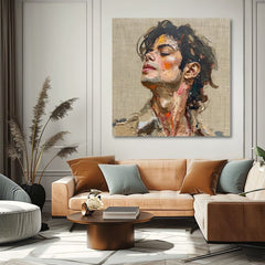 Immagine MICHAEL JACKSON - Melodia della passione | 100% originale dipinto ad acrilico