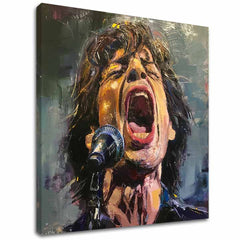Dipinto Mick Jagger - Leggenda sul palco | Dipinto acrilico originale al 100%