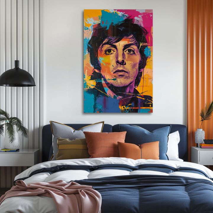 Immagine PAUL MCCARTNEY - Genio dei Beatles | 100% originale dipinto ad acrilico