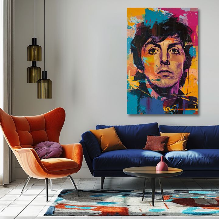 Immagine PAUL MCCARTNEY - Genio dei Beatles | 100% originale dipinto ad acrilico