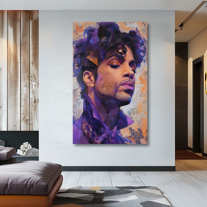 Immagine PRINCE - Viola elegán | 100% originale dipinto ad acrilico