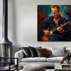 Immagine STING - Re Grammy | 100% originale dipinto ad acrilico