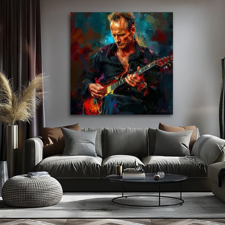 Immagine STING - Re Grammy | 100% originale dipinto ad acrilico