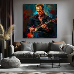 Immagine STING - Re Grammy | 100% originale dipinto ad acrilico