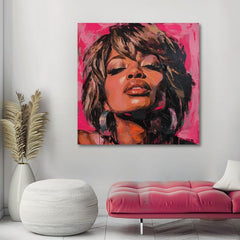 Tina Turner - Regina della pittura rupestre | Dipinto acrilico originale al 100%