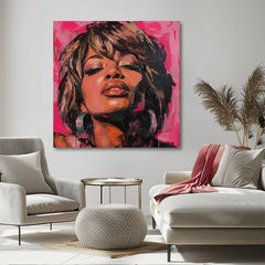 Tina Turner - Regina della pittura rupestre | Dipinto acrilico originale al 100%