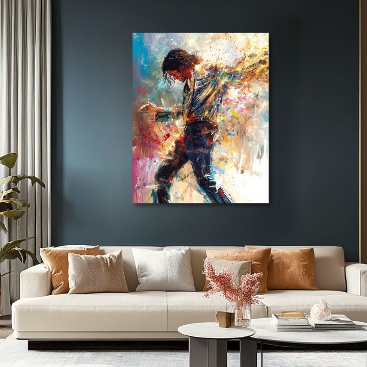 Immagine MICHAEL JACKSON - Energia della danza | 100% originale dipinto ad acrilico