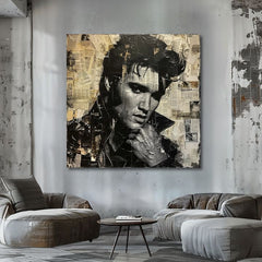 Elvis Presley - Rock Genius Painting | Dipinto acrilico originale al 100%