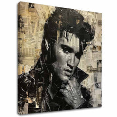Immagine ELVIS PRESLEY - Genio del rock | 100% originale dipinto ad acrilico
