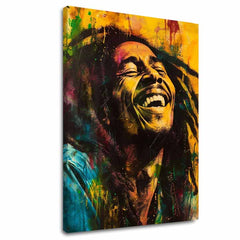 Dipinto Bob Marley - Stella giamaicana | Dipinto acrilico originale al 100%