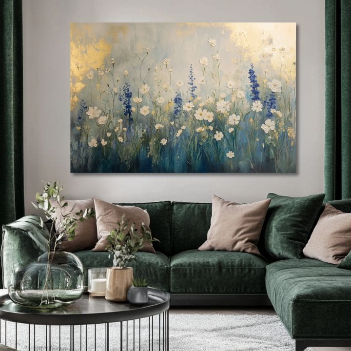 Pittura Prato di Demetra | 100% originale dipinto ad acrilico
