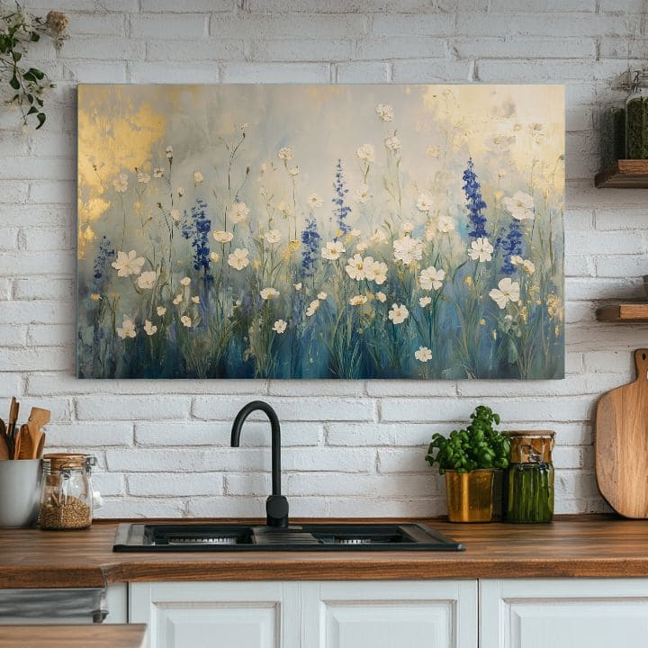 Pittura Prato di Demetra | 100% originale dipinto ad acrilico