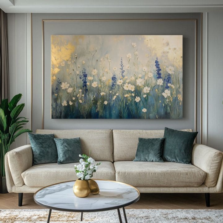 Pittura Prato di Demetra | 100% originale dipinto ad acrilico