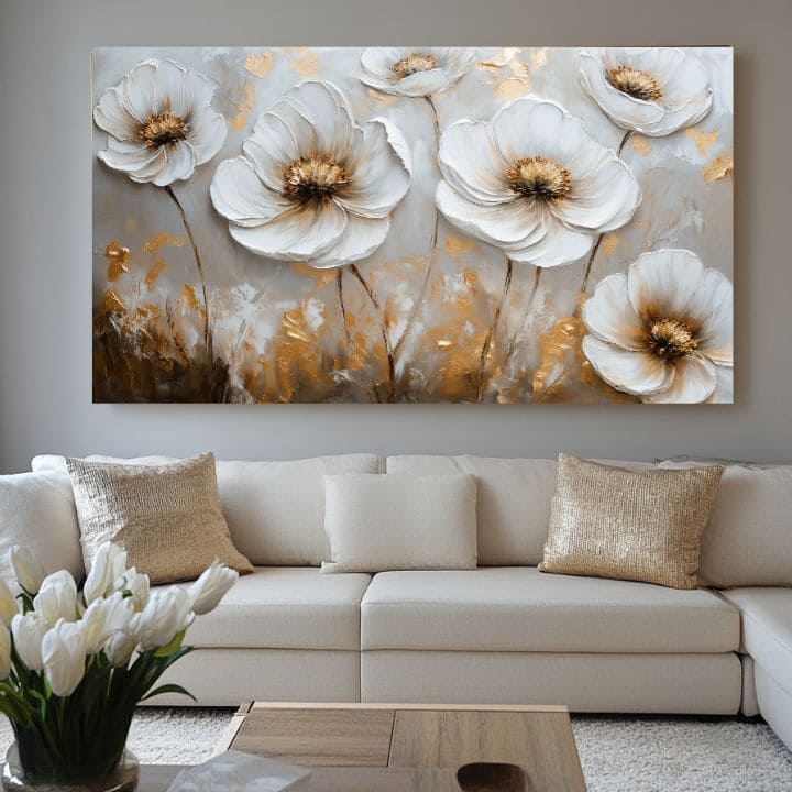 Pittura di fiori danzanti | 100% pittura acrilica originale