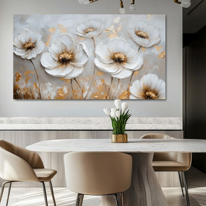 Pittura di fiori danzanti | 100% pittura acrilica originale