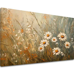 Dipinto danza bianca di fiori | 100% originale dipinto con acrilici