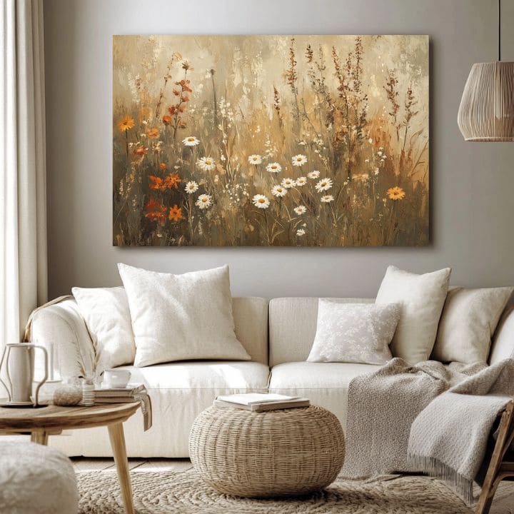 L'armonia dell'eleganza rustica | 100% originale dipinto ad acrilico