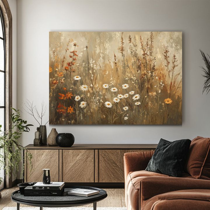 Dipinto armonia di eleganza rustica | 100% originale dipinto con acrilici