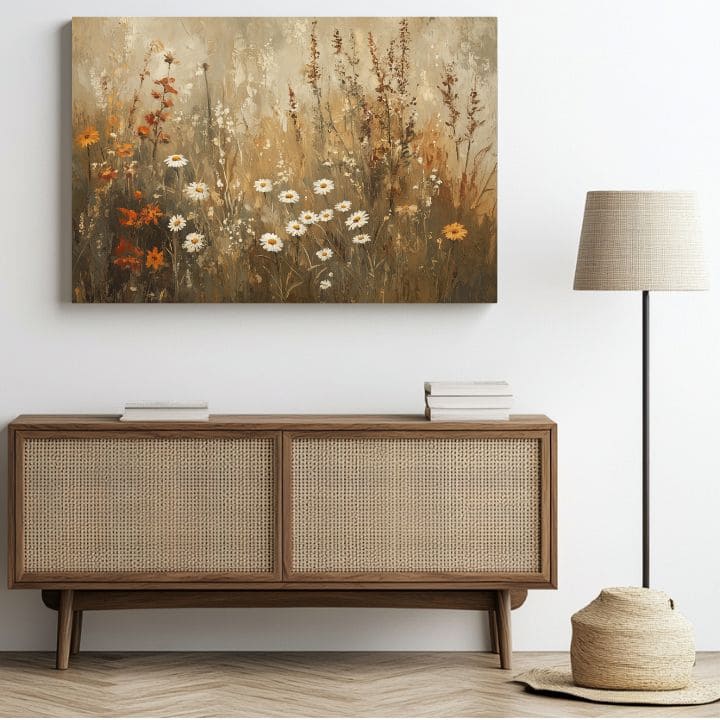 L'armonia dell'eleganza rustica | 100% originale dipinto ad acrilico