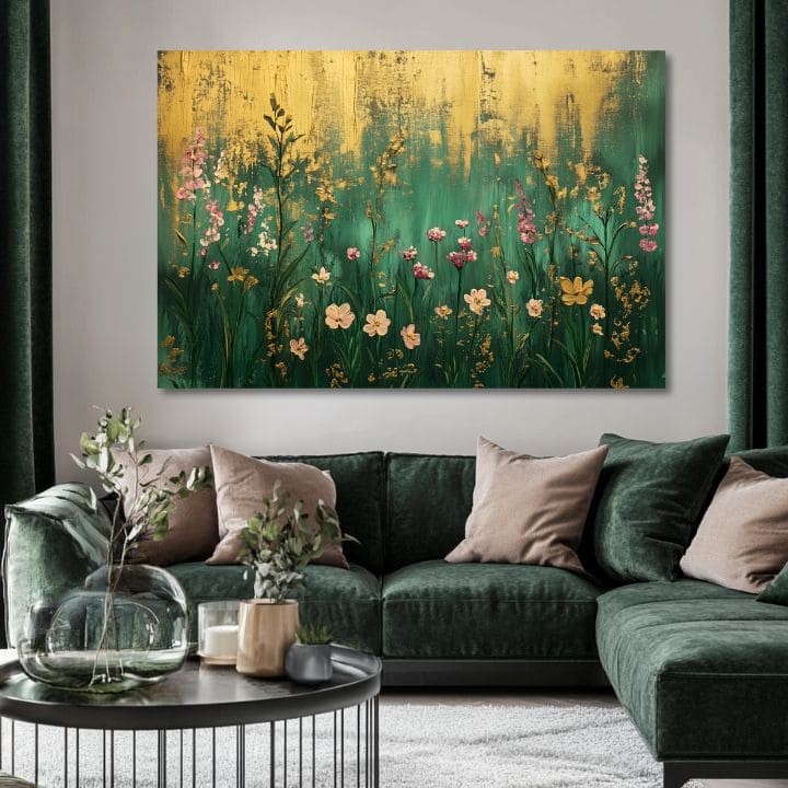 Dipingere momenti d'oro della natura | Pittura acrilica originale al 100%