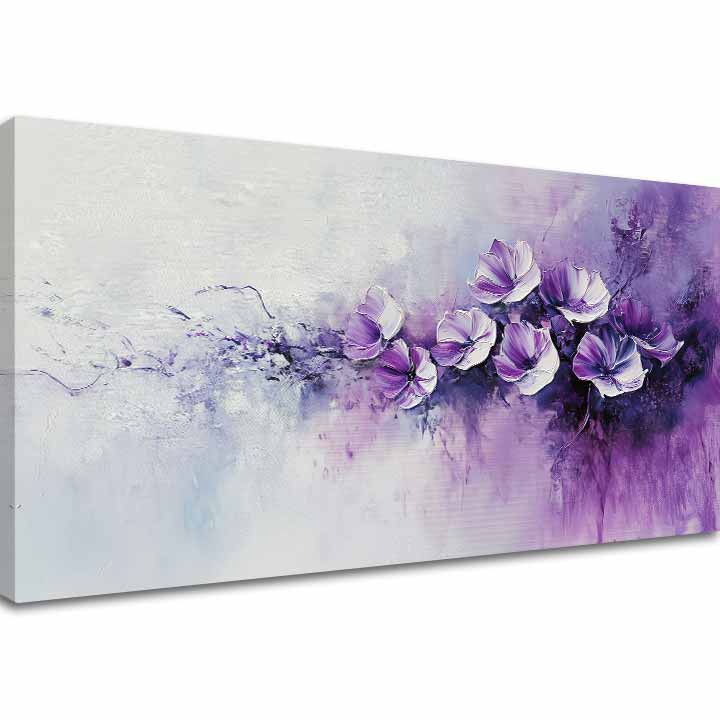 Dipinto di poesia viola | Dipinto acrilico originale al 100%