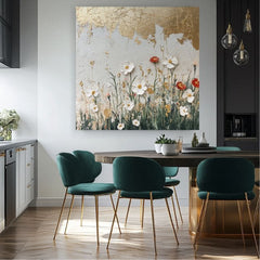 Pittura tocco d'oro della natura | 100% originale dipinto ad acrilico