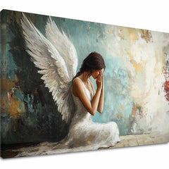 Dipinti di angeli Perdono | Dipinto acrilico originale al 100%