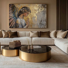 Dipinti di angeli Gioia celeste | Dipinto acrilico originale al 100%